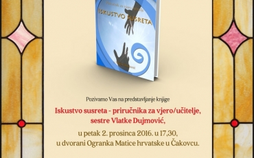 “Iskustvo susreta – priručnik za vjero/učitelje”